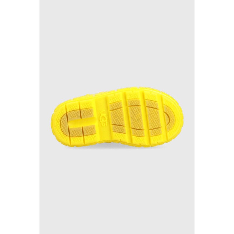 Otroški gumijasti škornji UGG Drizlita rumena barva