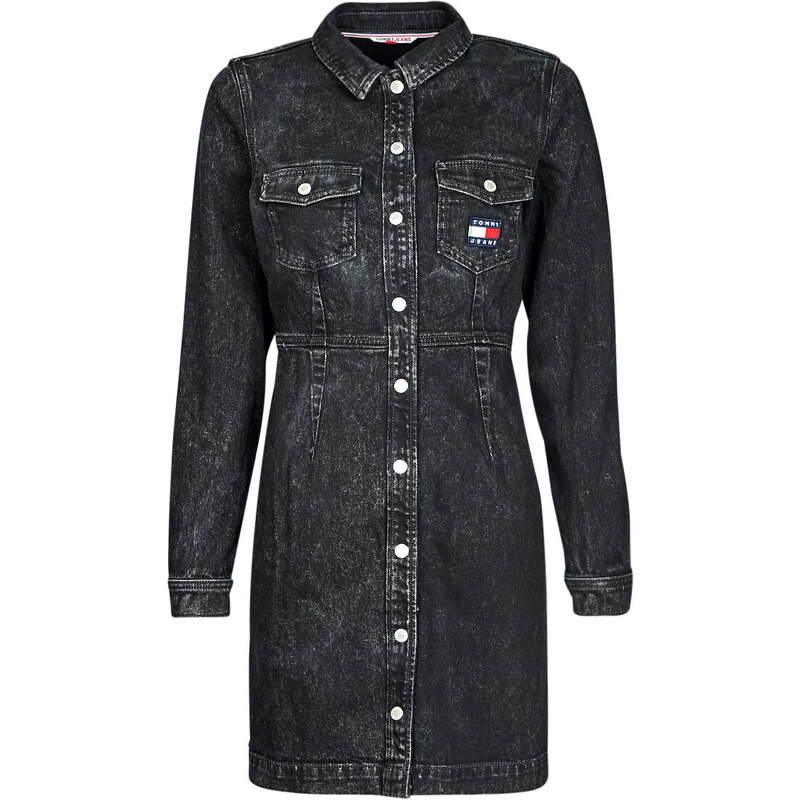 Tommy Jeans Kratke obleke SLIM DENIM DRESS CF6181 Tommy Jeans
