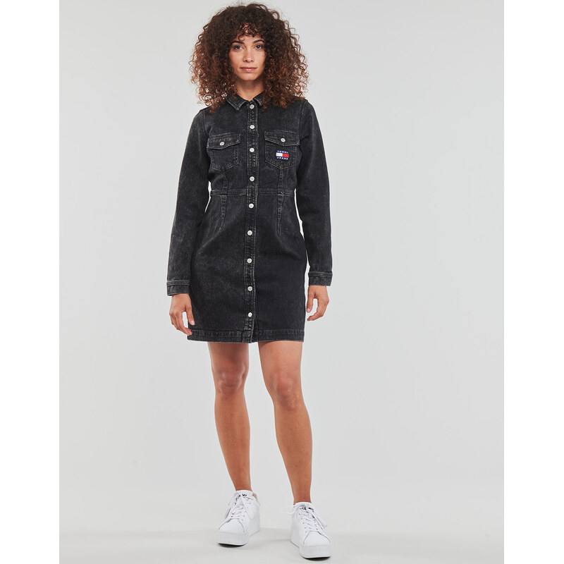 Tommy Jeans Kratke obleke SLIM DENIM DRESS CF6181 Tommy Jeans