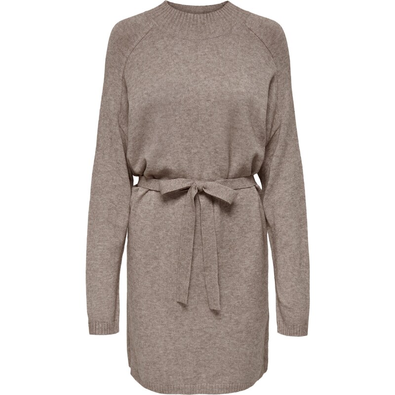 ONLY Pletena obleka 'ONLLeva' progasto bež