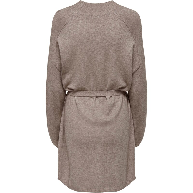 ONLY Pletena obleka 'ONLLeva' progasto bež