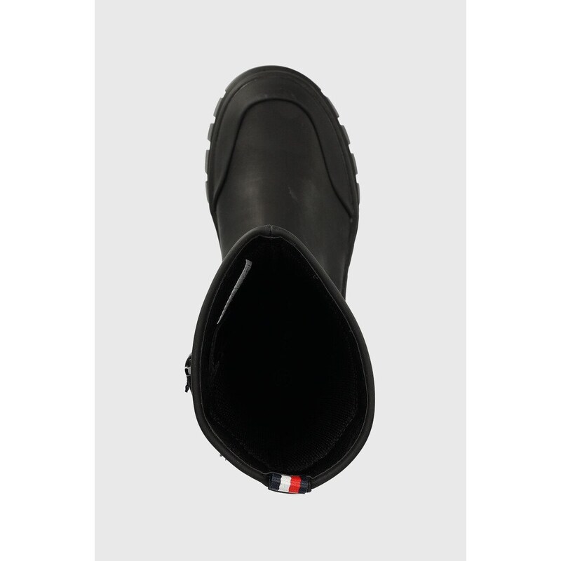 Otroški gumijasti škornji Tommy Hilfiger črna barva