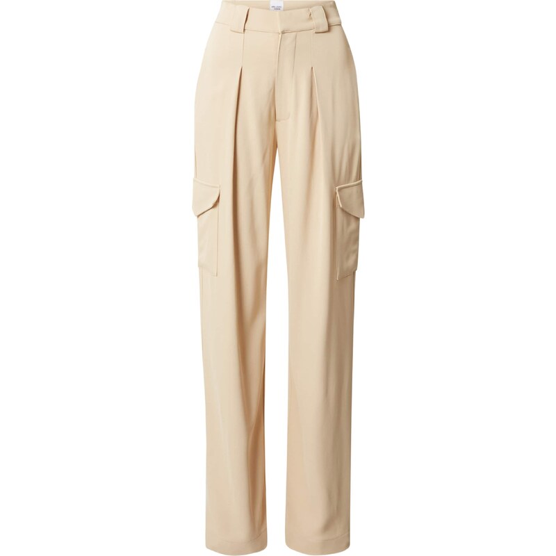 Ema Louise x ABOUT YOU Hlače z naborki 'Lena' bež