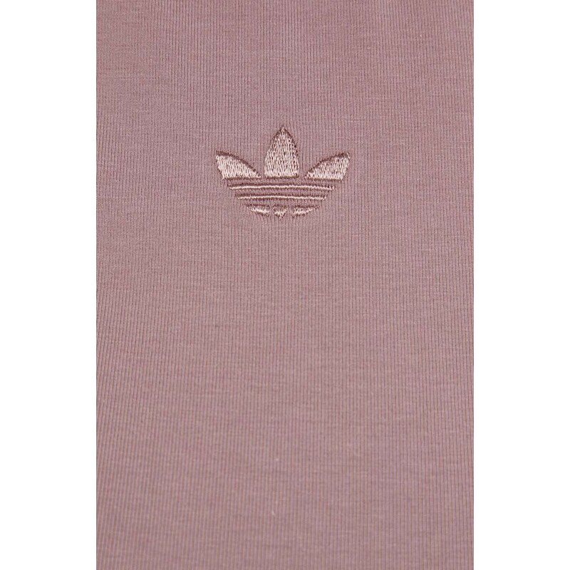 Majica z dolgimi rokavi adidas Originals ženski, roza barva