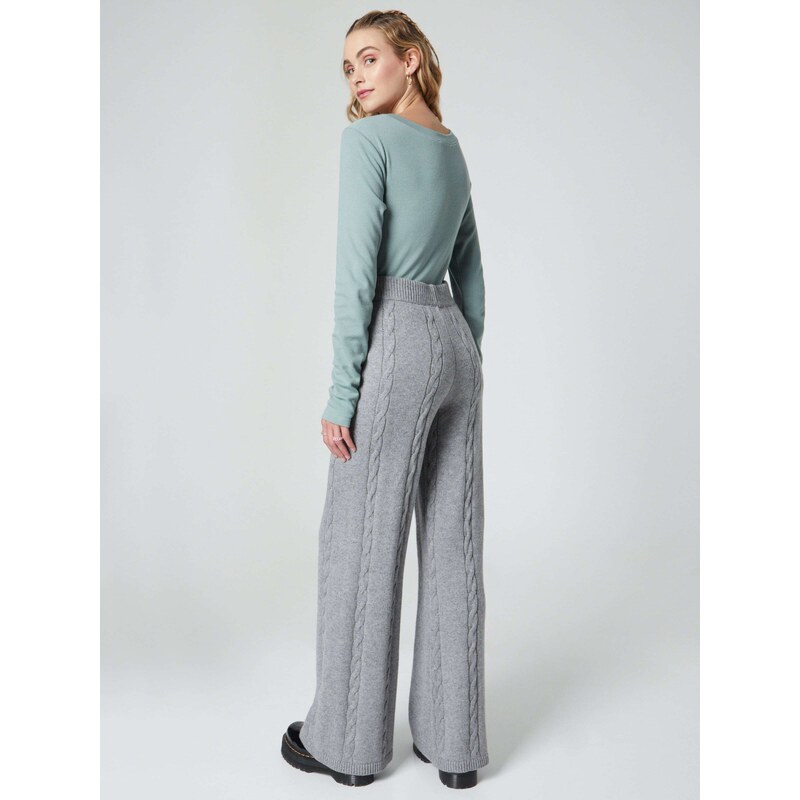 florence by mills exclusive for ABOUT YOU Hlače 'Rosa' pegasto siva