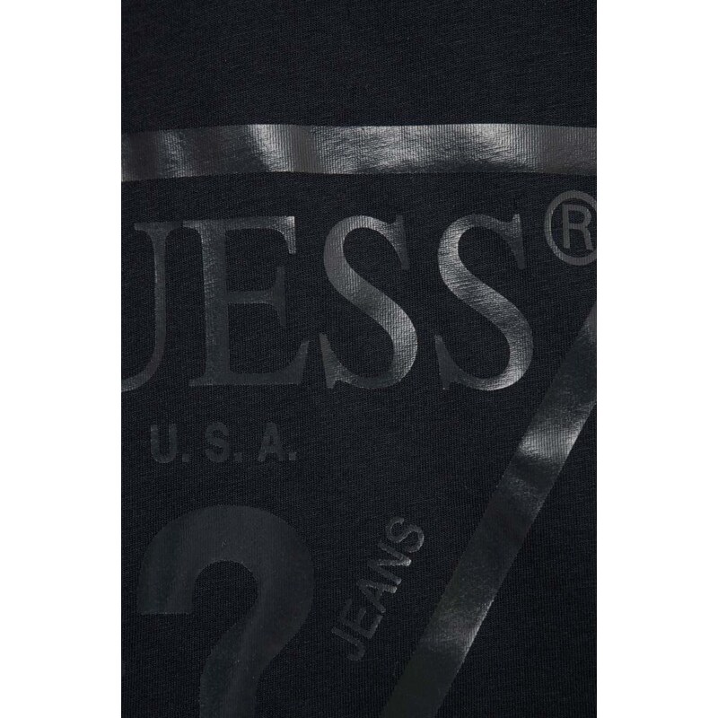 Otroška bombažna kratka majica Guess siva barva
