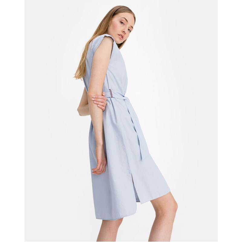 Oxford obleka Tommy Hilfiger - ženske