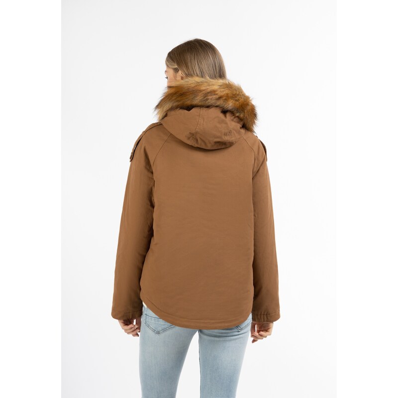 DreiMaster Vintage Zimska jakna konjak / bela