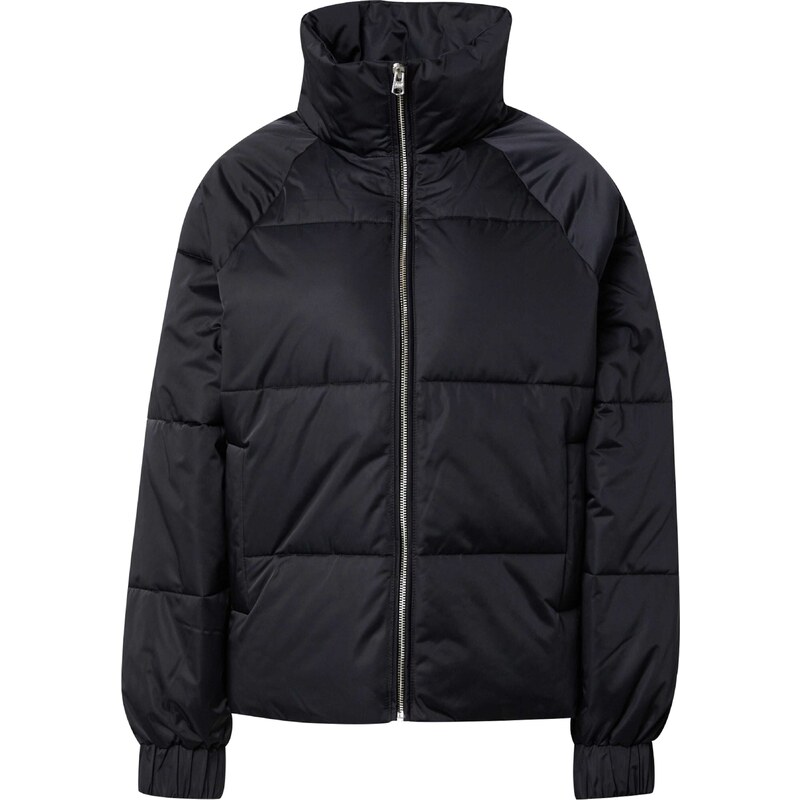 Abercrombie & Fitch Zimska jakna črna