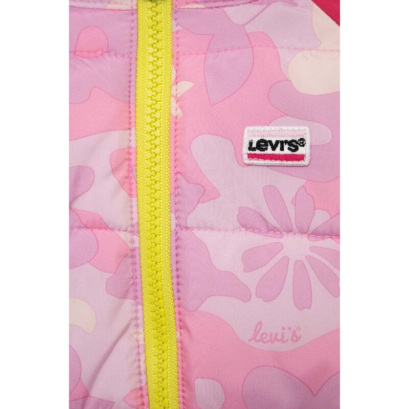 Kombinezon za dojenčka Levi's roza barva