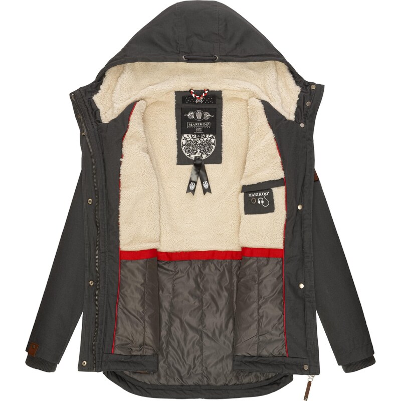 MARIKOO Zimska jakna 'Bikoo' antracit