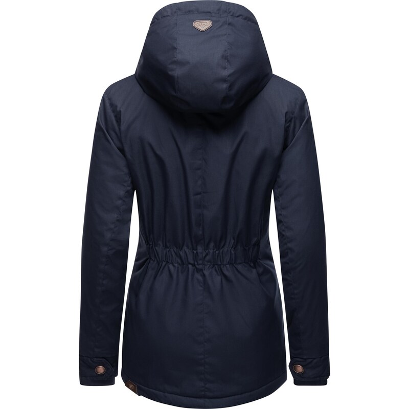 Ragwear Zimska jakna 'Monade' mornarska / rjava / off-bela