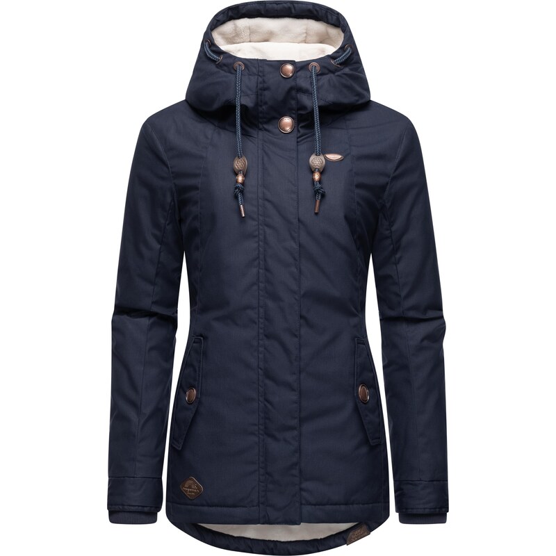 Ragwear Zimska jakna 'Monade' mornarska / rjava / off-bela