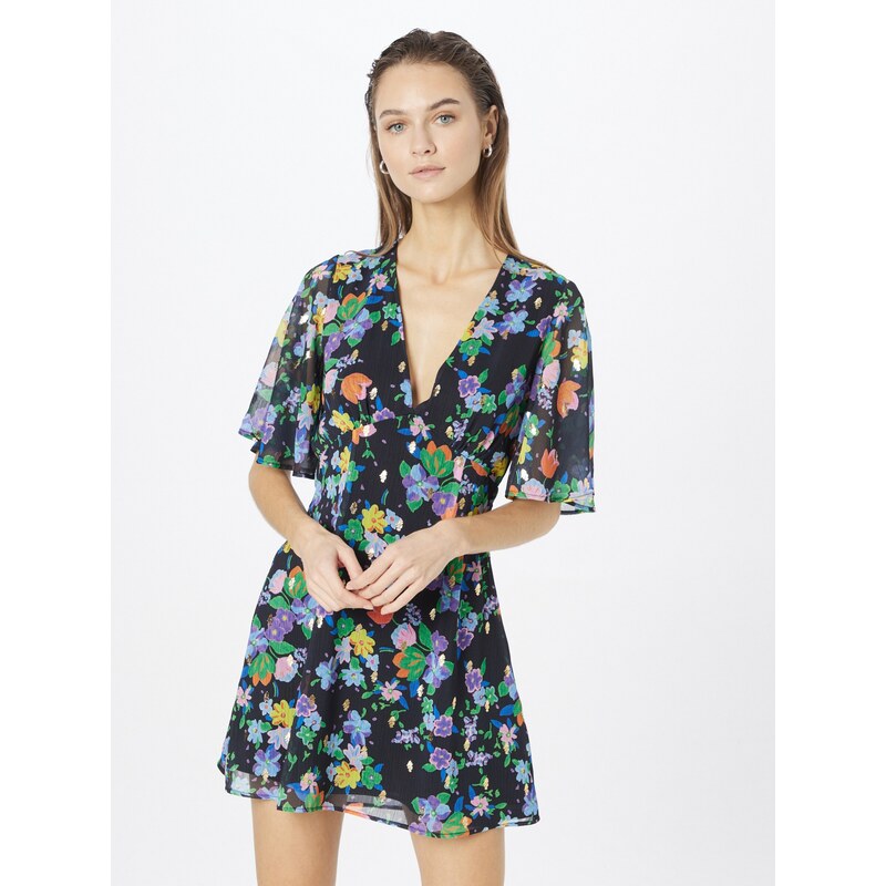 Nasty Gal Obleka nočno modra / mešane barve