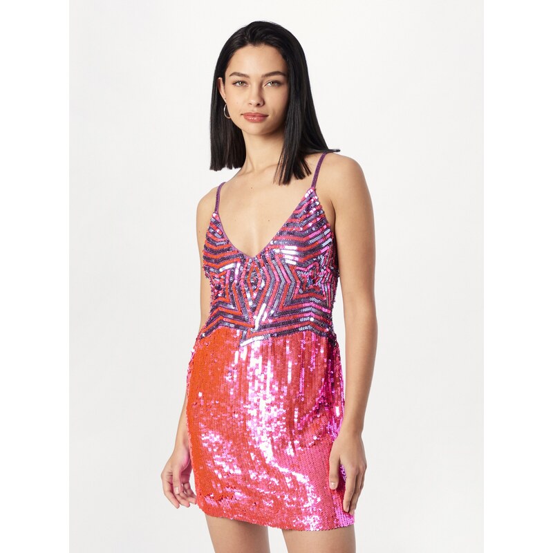 Nasty Gal Koktejl obleka lila / roza