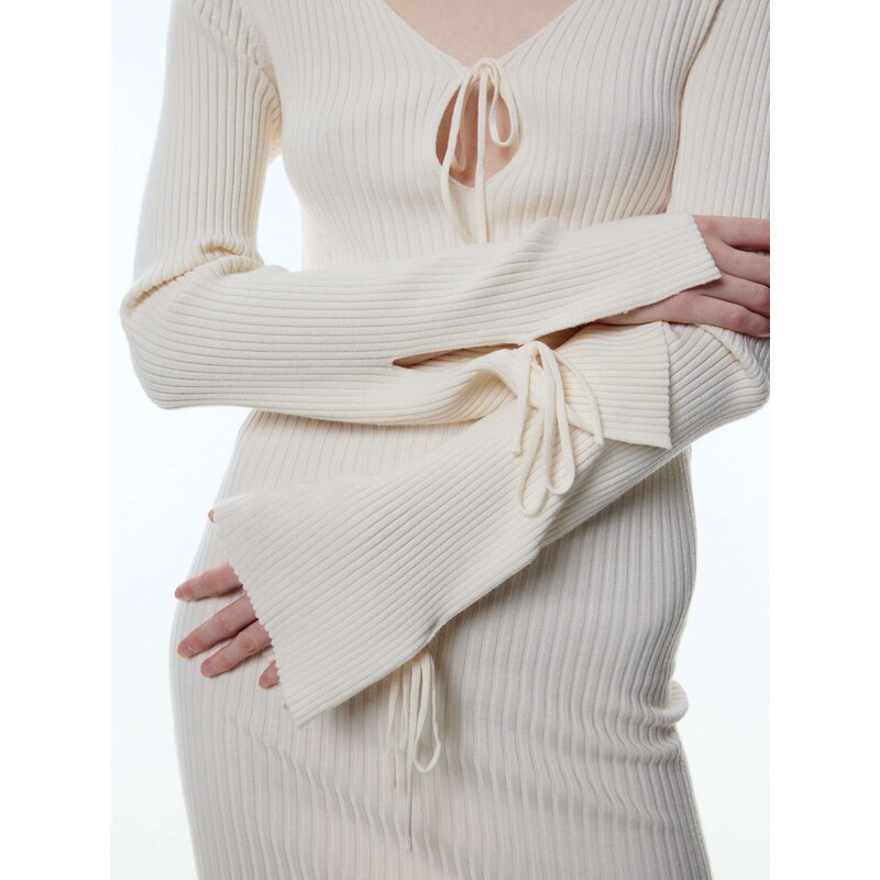 EDITED Obleka 'Sidonia' kremna