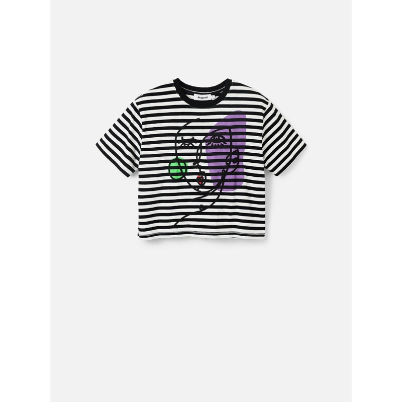 DESIGUAL SHORT SLEEVE T-SHIRT WOMEN BLACK