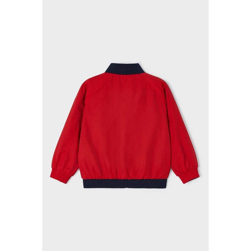 Otroška dvostranska jakna Mayoral rdeča barva