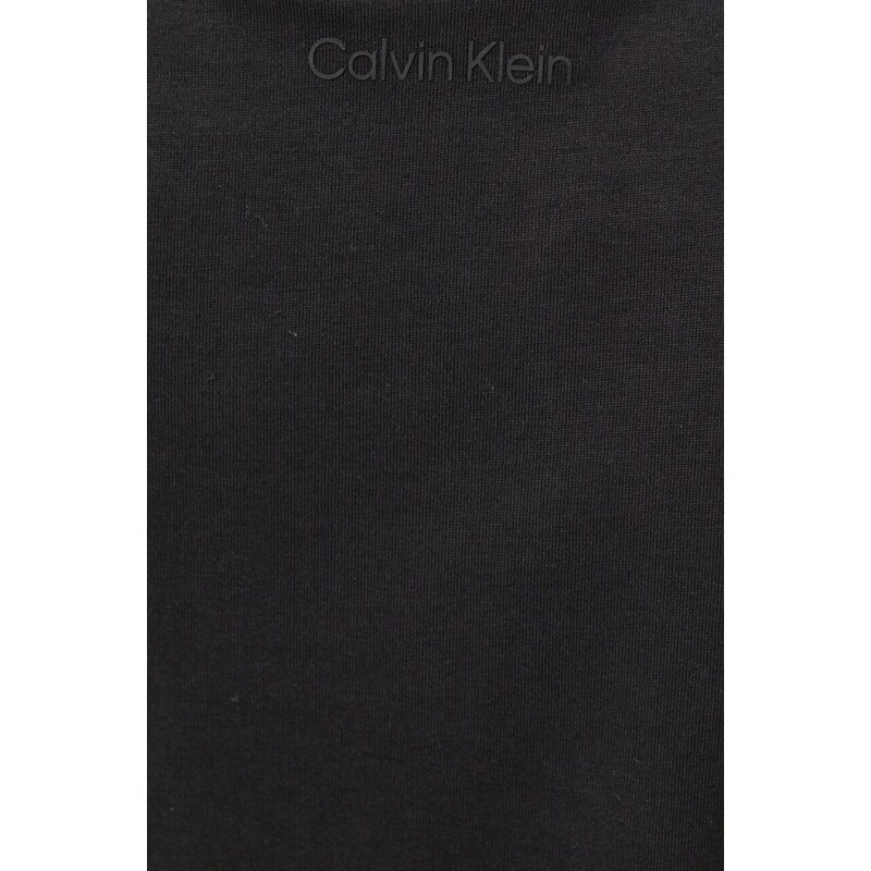 Bombažen top Calvin Klein črna barva
