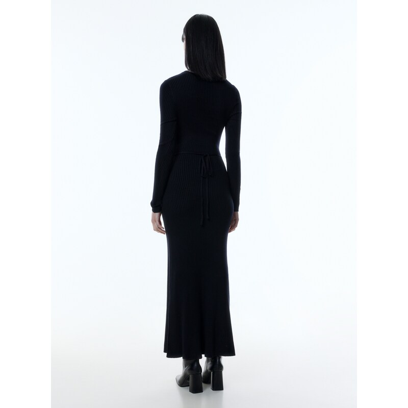 EDITED Pletena obleka 'Invana' črna