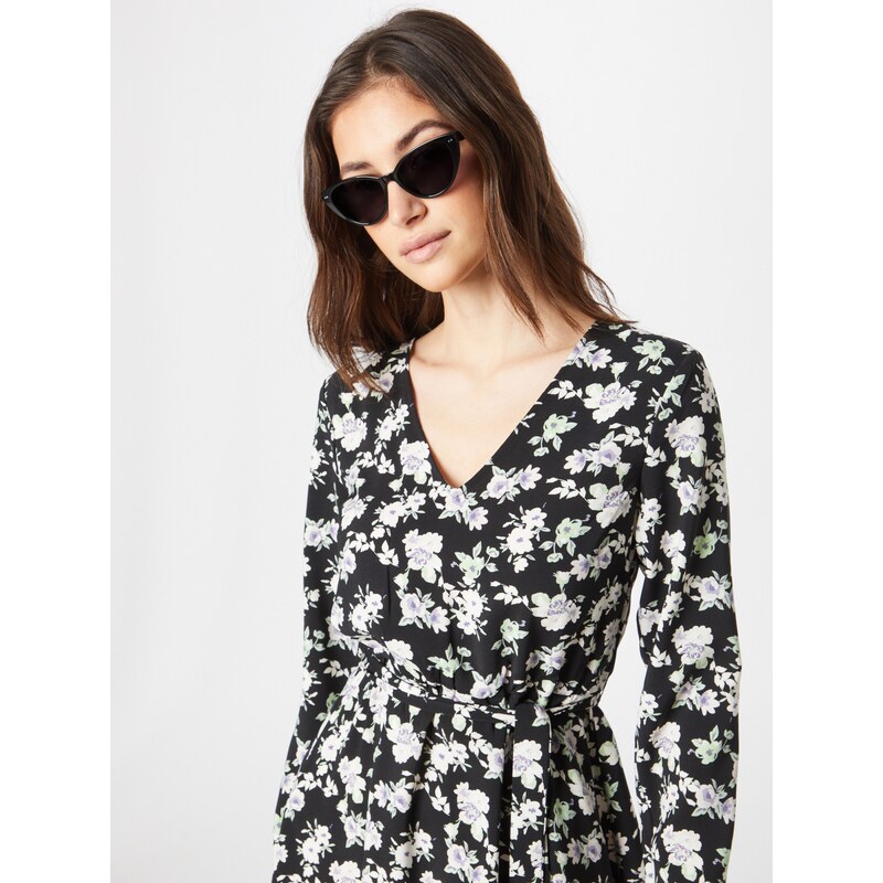 VILA Obleka 'KRISTINA' pastelno zelena / lila / črna / bela