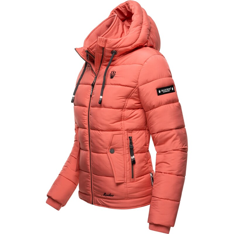 MARIKOO Zimska jakna 'Taisaa' korala / črna / bela