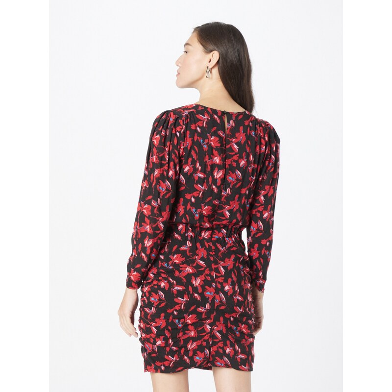 IKKS Obleka azur / rubin rdeča / črna / bela