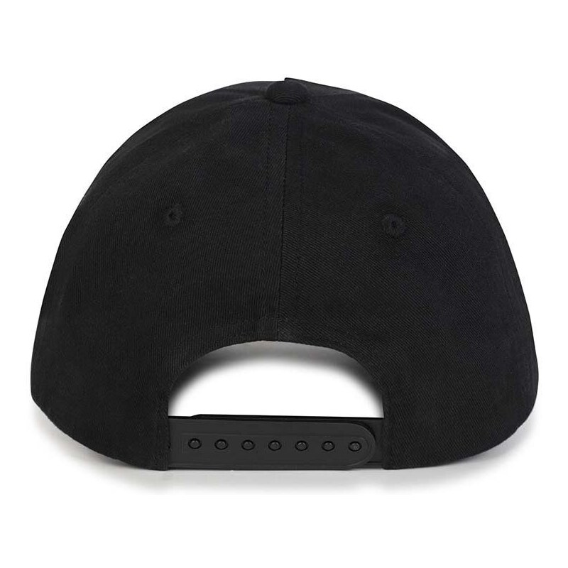 Otroška bombažna bejzbolska kapa Dkny črna barva