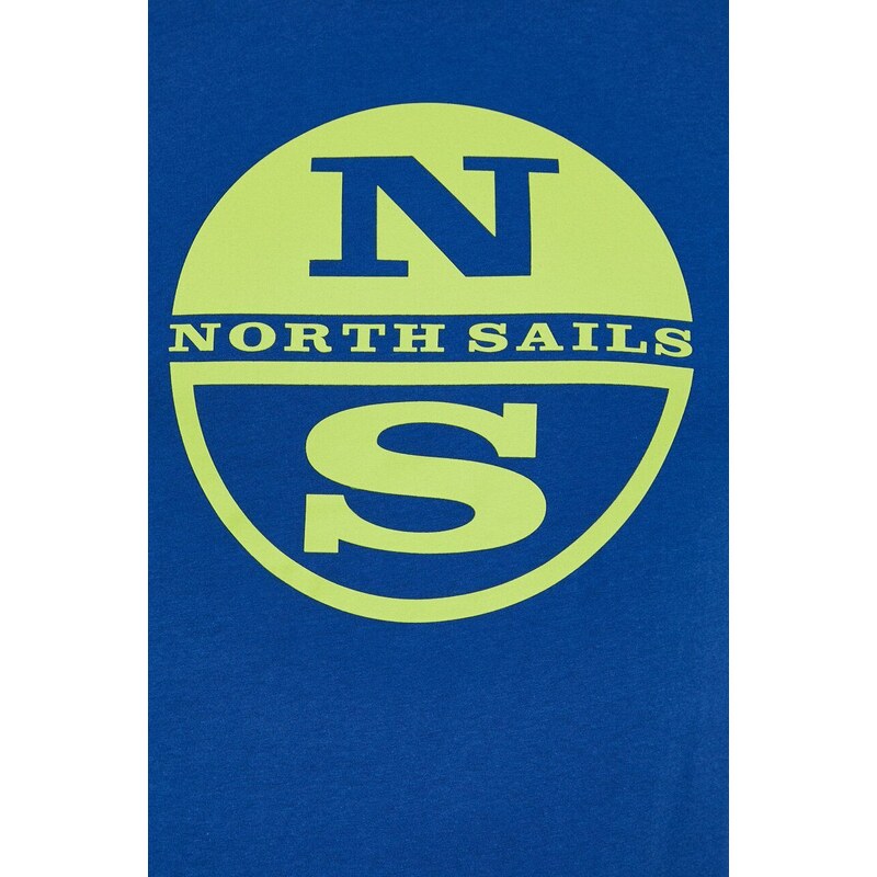 Bombažna kratka majica North Sails moški