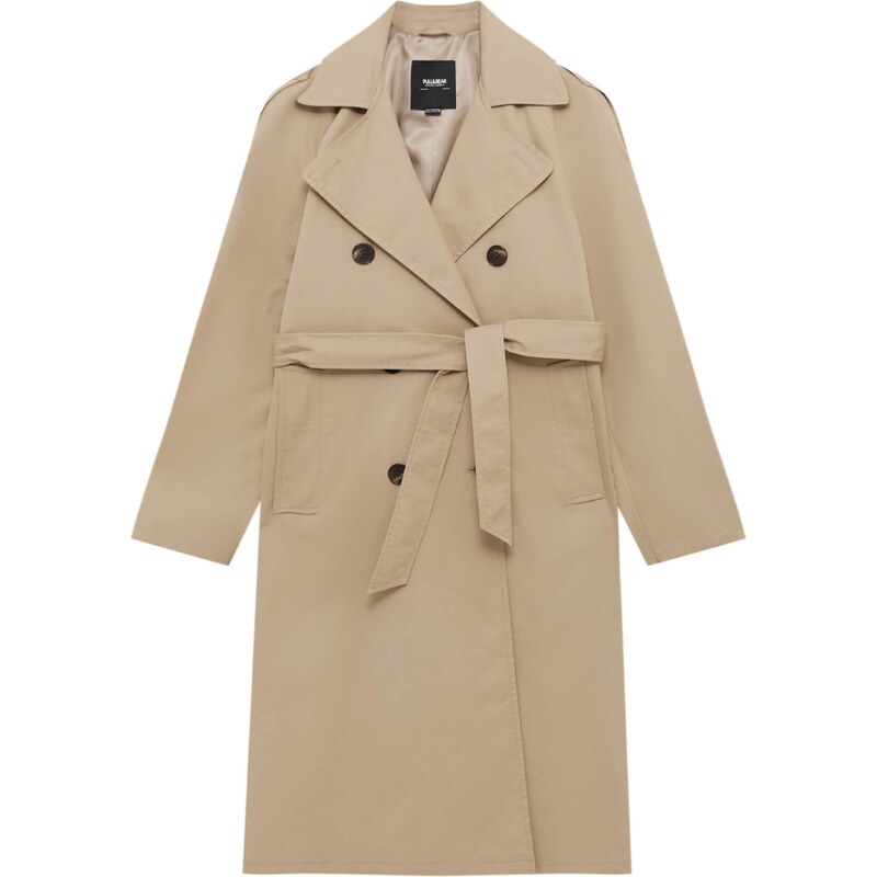 Pull&Bear Prehoden plašč pesek