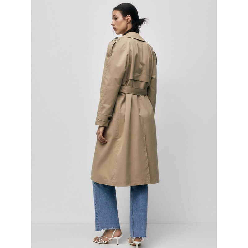 Pull&Bear Prehoden plašč pesek