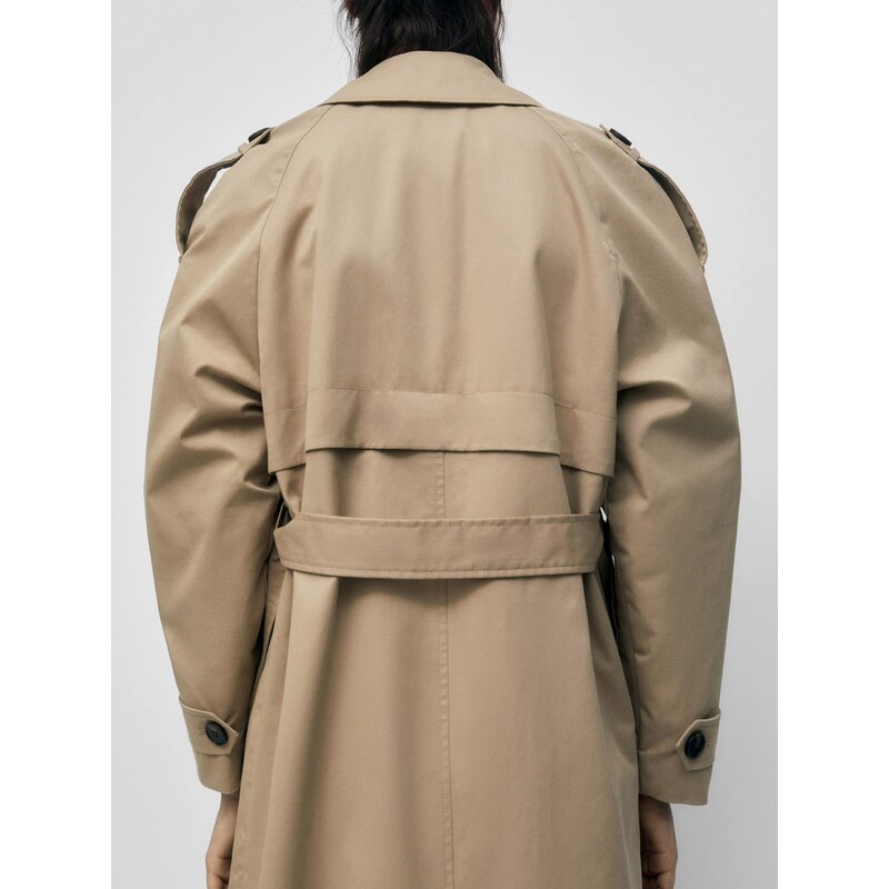 Pull&Bear Prehoden plašč pesek