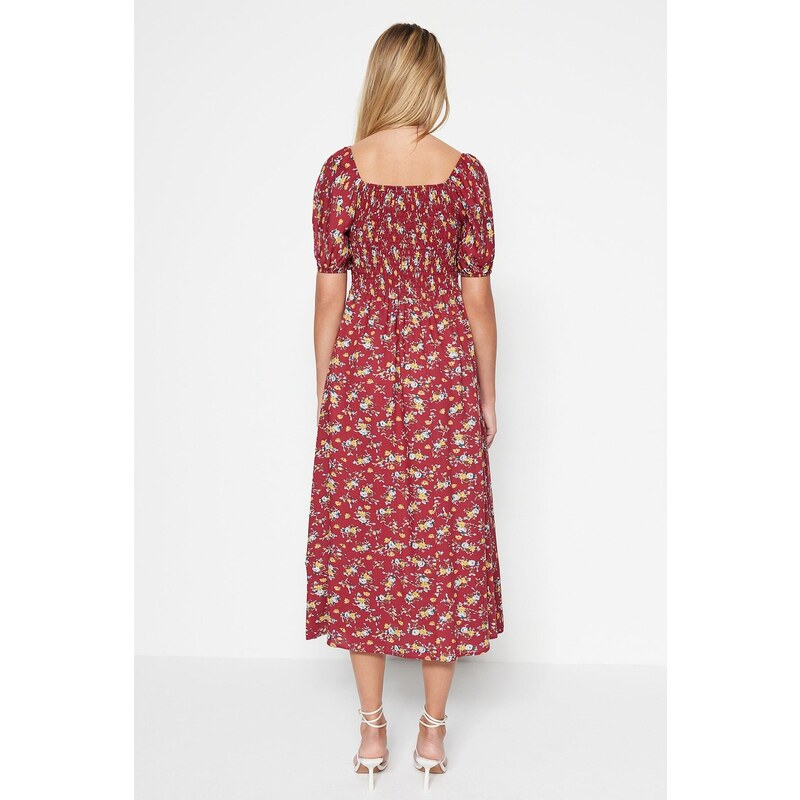 Ženska obleka Trendyol Floral Patterned