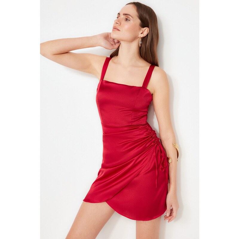 Ženska obleka Trendyol Satin