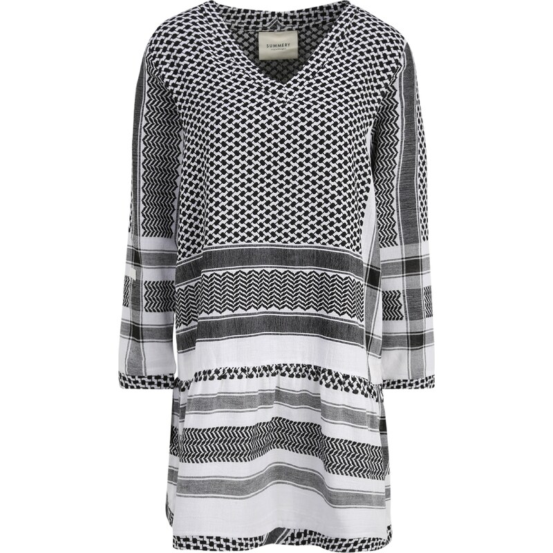 Summery Copenhagen Obleka črna / bela