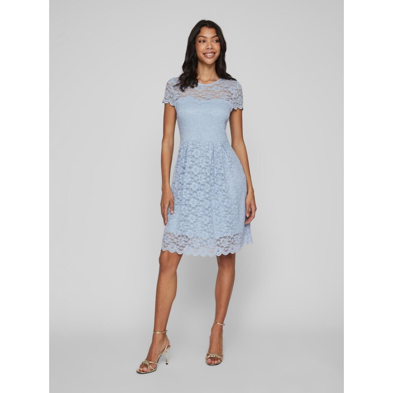 VILA Koktejl obleka 'KALILA' svetlo modra