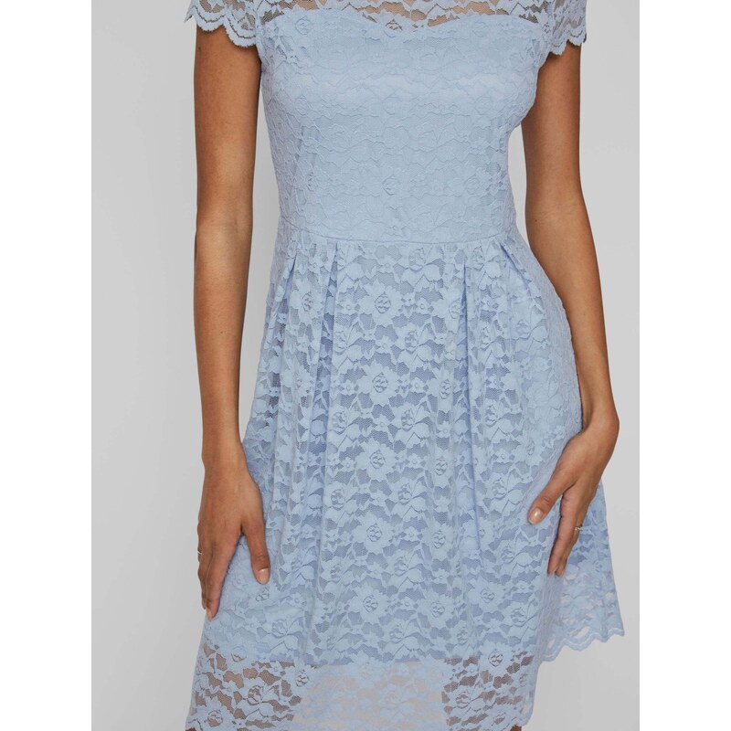 VILA Koktejl obleka 'KALILA' svetlo modra