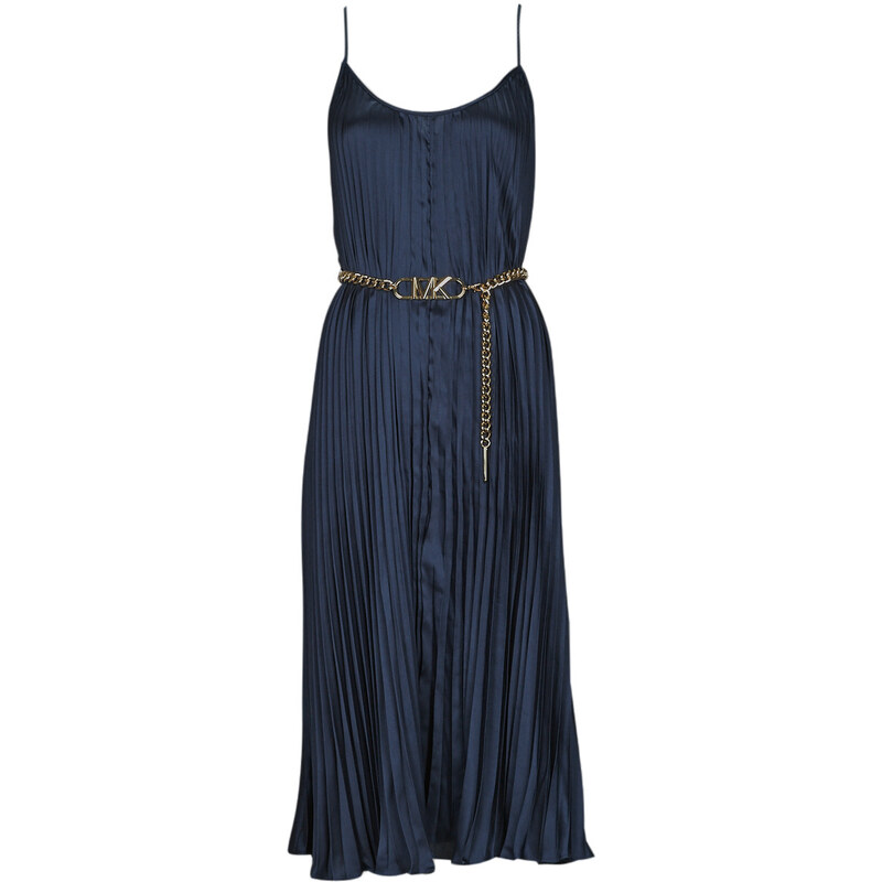 MICHAEL Michael Kors Dolge obleke PLEATED SLIP MIDI DRESS MICHAEL Michael Kors