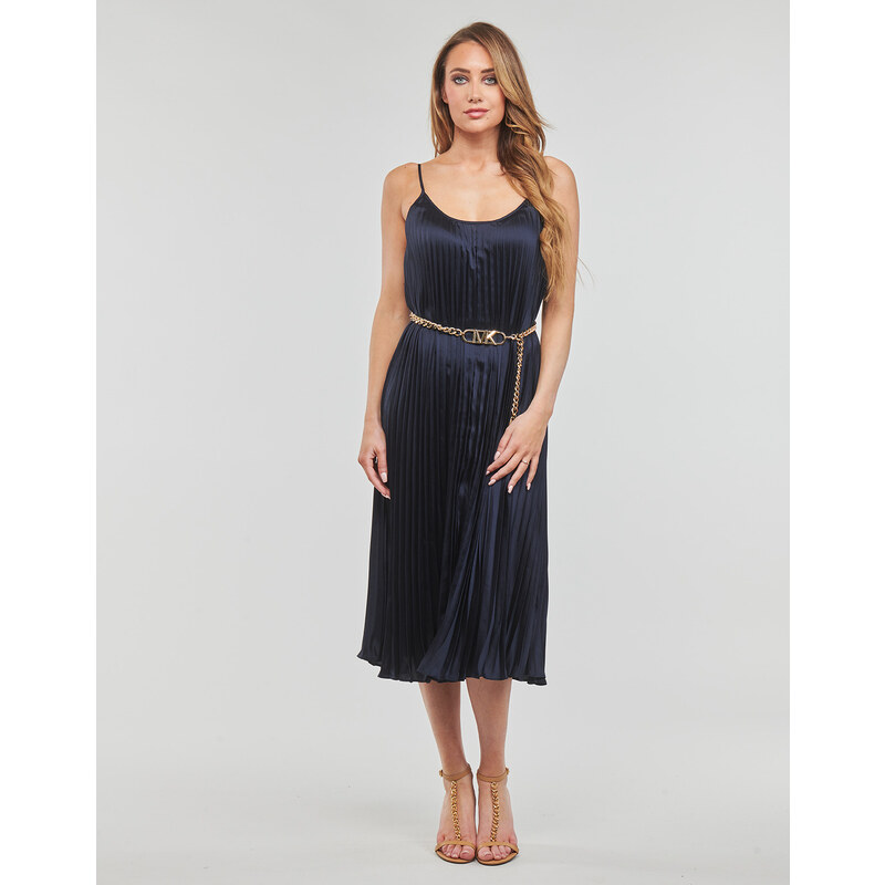 MICHAEL Michael Kors Dolge obleke PLEATED SLIP MIDI DRESS MICHAEL Michael Kors