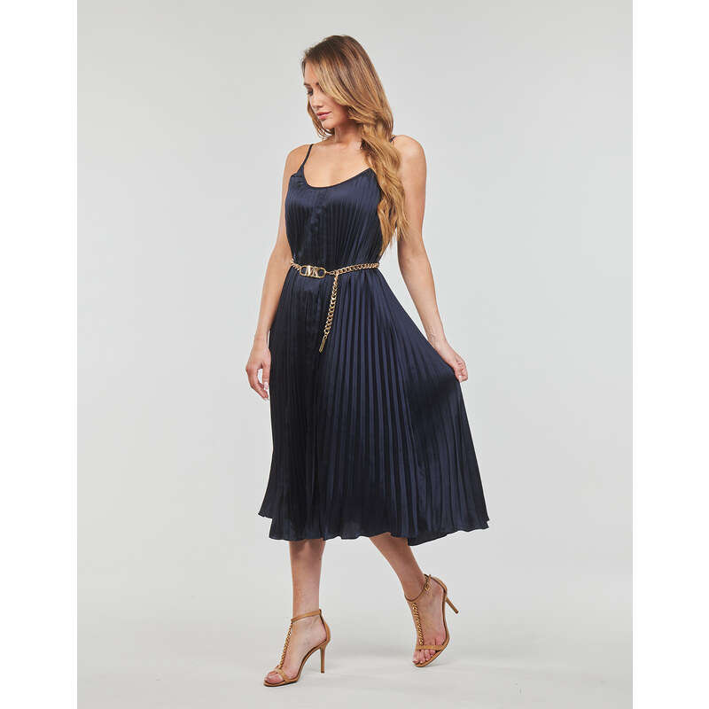 MICHAEL Michael Kors Dolge obleke PLEATED SLIP MIDI DRESS MICHAEL Michael Kors