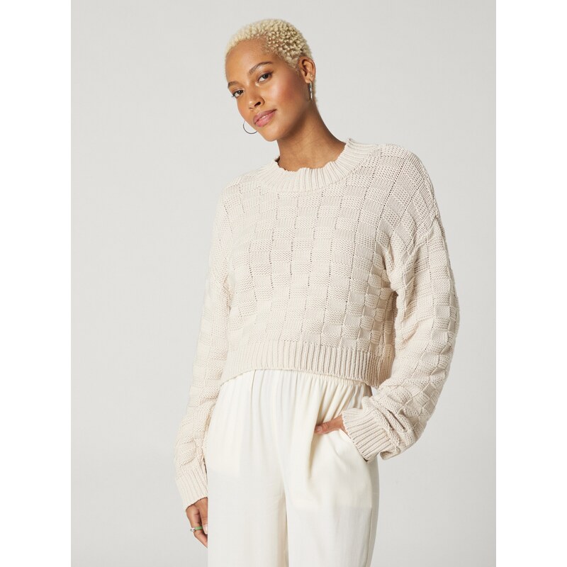 A LOT LESS Pulover 'Doro' off-bela