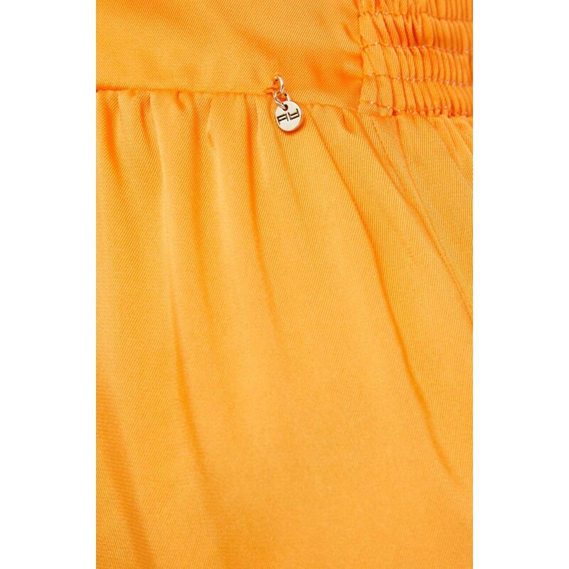 Obleka Artigli oranžna barva