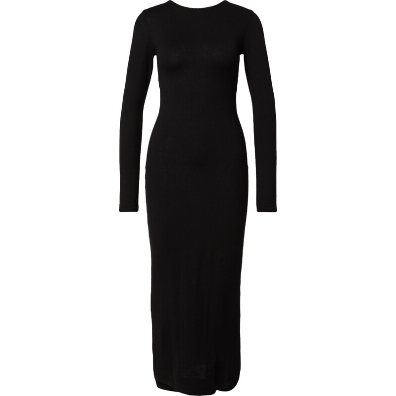 A LOT LESS Pletena obleka 'Caroline' črna