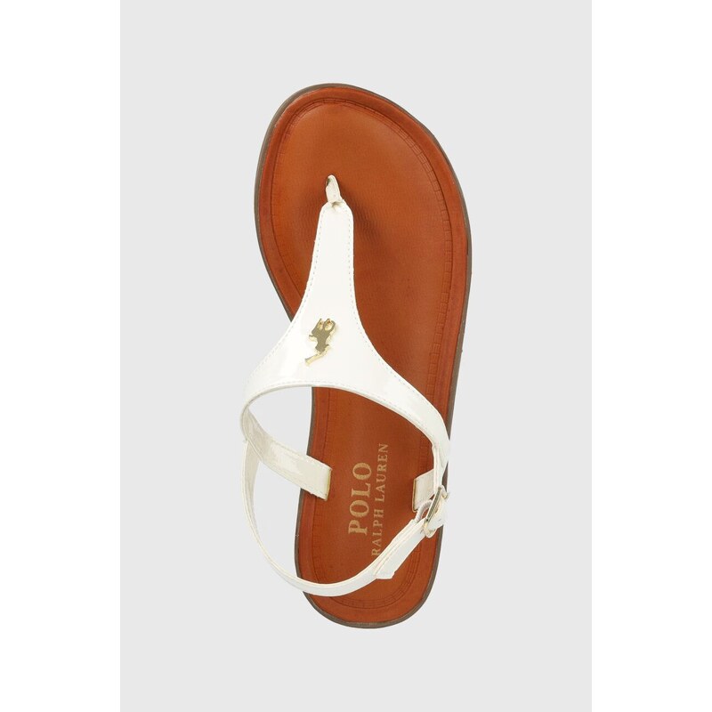 Otroški sandali Polo Ralph Lauren bela barva