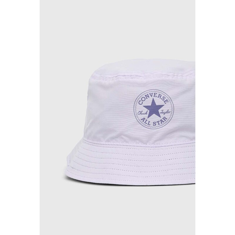Dvostranski klobuk Converse vijolična barva