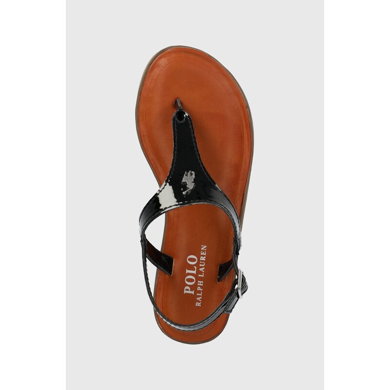 Otroški sandali Polo Ralph Lauren črna barva