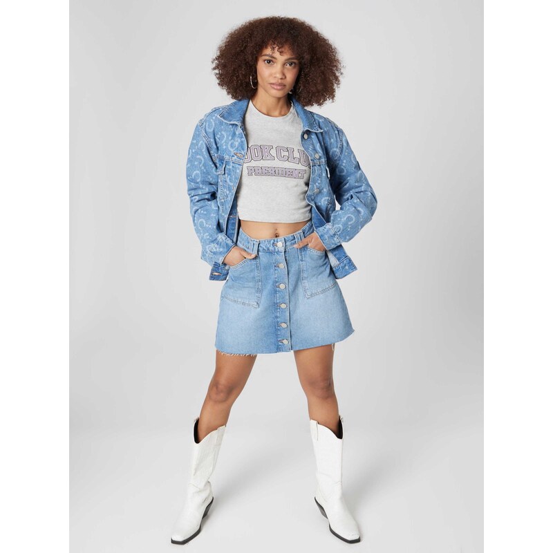 Daahls by Emma Roberts exclusively for ABOUT YOU Majica 'Cara' siva / pastelno lila / črna