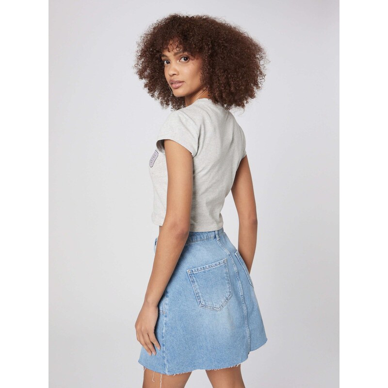 Daahls by Emma Roberts exclusively for ABOUT YOU Majica 'Cara' siva / pastelno lila / črna