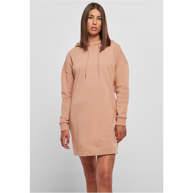 Urban Classics Women's Amber Colored Organic Oversized Terry Hooded Dress