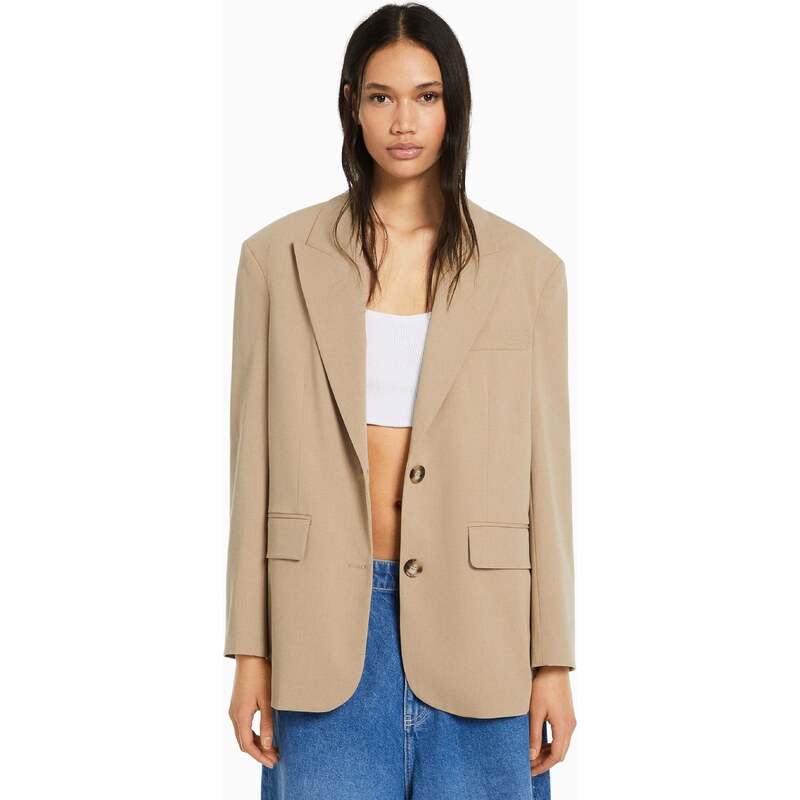 Bershka Blazer mokka